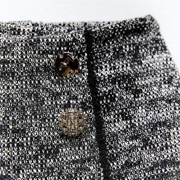 ZARA 🔥 2 PIECE SET🔥 STRUCTURED JACQUARD TOP AND MINI SKIRT - Picture 10 of 13